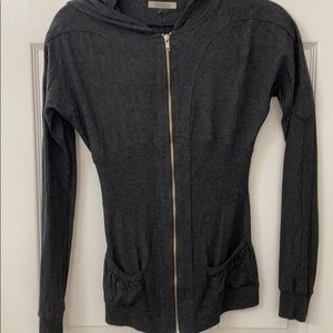 4/$20 Bordeaux Los Angeles gray zipper hoodie